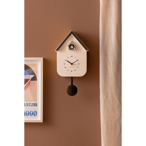Karlsson wandklok Dupla Color Cuckoo - wit - Ø21.5cm