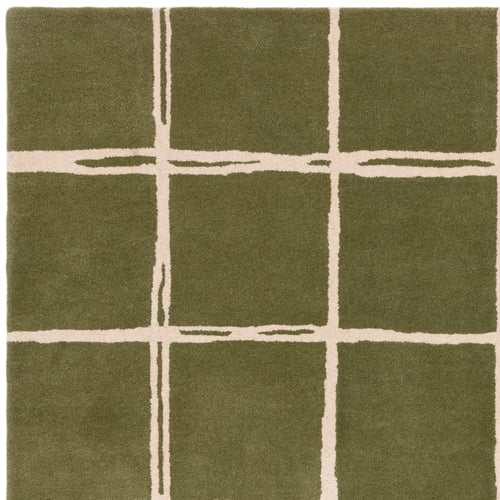 Vloerkleed Easy Living Albany Grid Olive Rug 200x290 cm - vtwonen shop