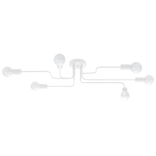 Sollux Lighting Kroonluchter VECTOR 6 wit - 80x64x15,5cm