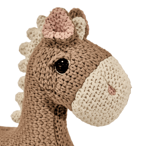 Pintado & Lacado knuffeldier Paard - bruin - 33 cm