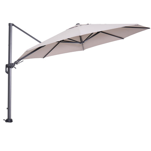 Hawaii parasol - Ø350 cm - carbon black - zand - vtwonen shop