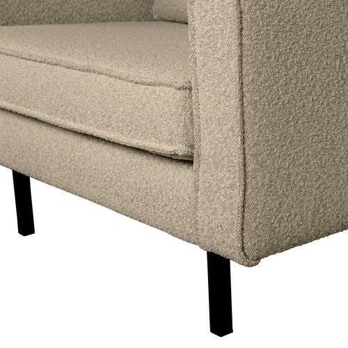 BePureHome fauteuil Rodeo - Bouclé - Beige - 85x105x86 - vtwonen shop