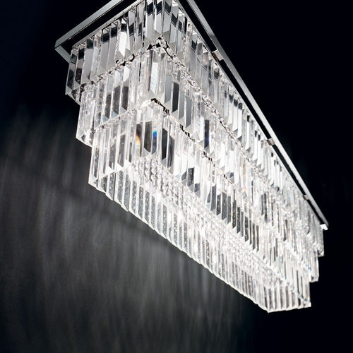 Ideal Lux Martinez - 8-lichts plafondlamp in chroom