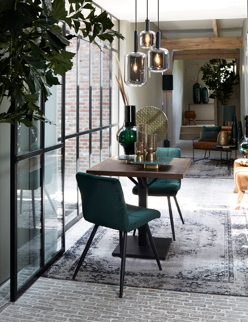 Light & Living hanglamp Lekar - 22x22x52 - grijs - vtwonen shop