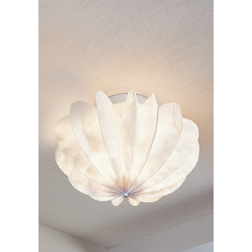 WOOOD plafondlamp Dalia - Papier - Wit - 28xØ40 cm - vtwonen shop