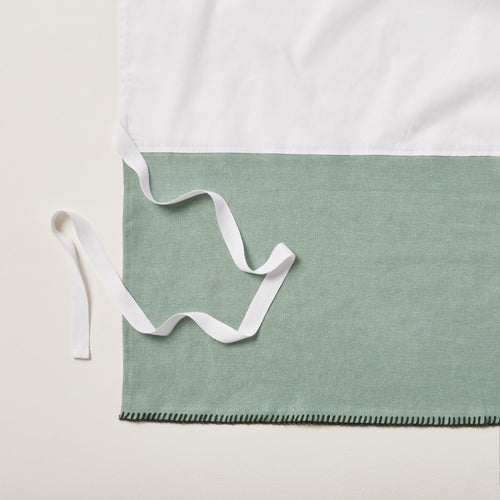 Madura Hoes voor boxspring Nino groen van grijs en zwarte slinger 90x200 cm