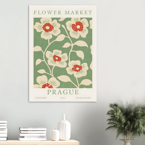 Artfulprints  Flower market - Prague I   poster 30x40 cm - vtwonen shop