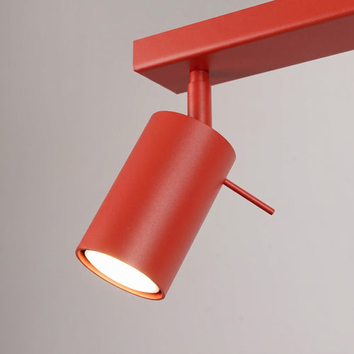 Sollux Lighting Plafondlamp RING 6L rood - 118x6x16cm