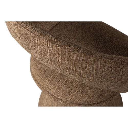 WOOOD draaibare eetkamerstoel Winter - Zand Melange - 80x63x57 - vtwonen shop