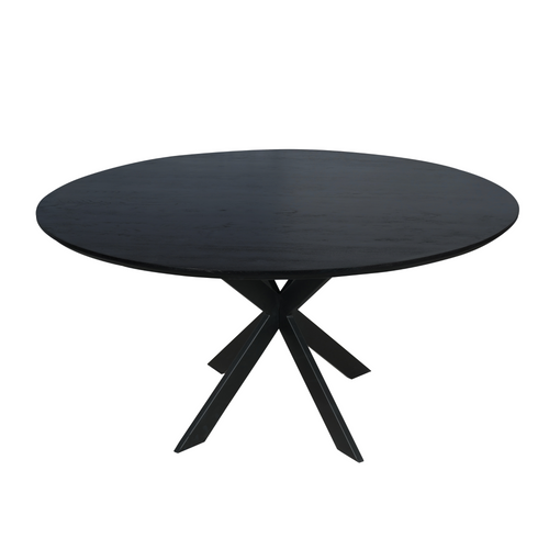 Starfurn  eettafel Ferris - zwart - 150x150x76cm - vtwonen shop