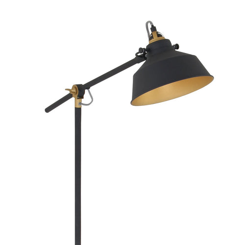 Mexlite vloerlamp nove - 1 lichts - 65x 172 cm - zwart - vtwonen shop