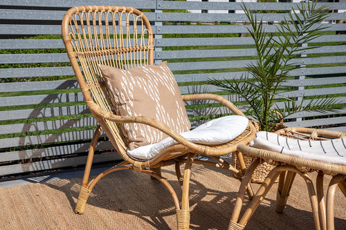 Rebellenclub Loungestoel Merit - Naturel Rattan - vtwonen shop
