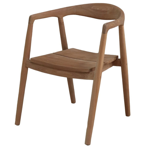 DÉJA Living Tuinstoel Liva - Teakhout - Naturel - Set van 2 - vtwonen shop