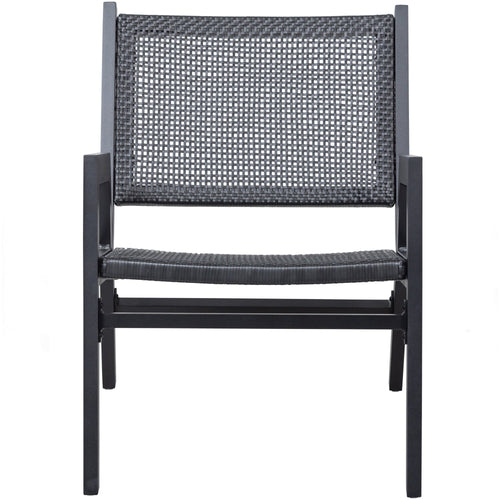 WOOOD tuin fauteuil met armleuning Pem - Aluminium - Zwart - Set van 2 - vtwonen shop