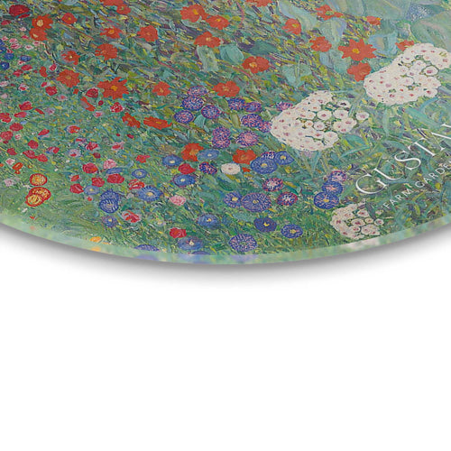 Reinders glasschilderij Gustav Klimt - Boerderijtuin - Ø 70cm
