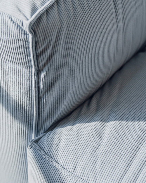 noo.ma Lobi 2-zits bank - babyblauw corduroy, soft zitcomfort