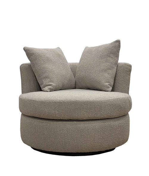 Giga Meubel Fauteuil Thony - Metaal/Schuimstof/Grenen - Taupe