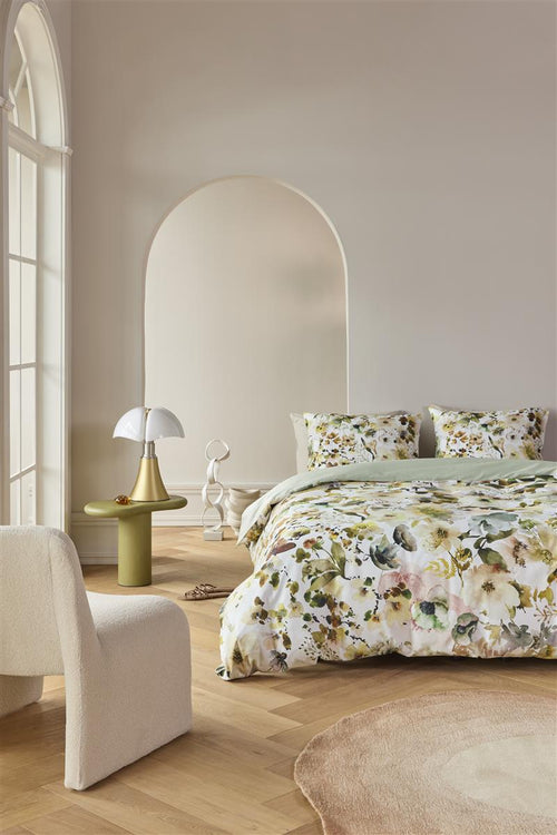 Kardol dekbedovertrek Aquitaine - 140x200/220 cm - groen - vtwonen shop