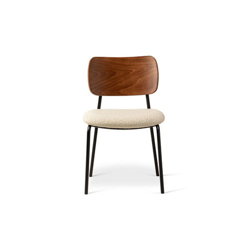 Set van 2 stoelen met gesp Dina boucle beige - 47x49x79cm