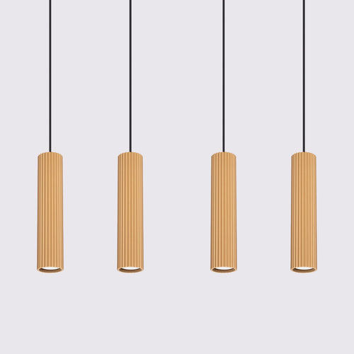 Sollux Lighting Hanglamp KARBON 4L goud - 81x5x120cm