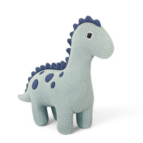 Pintado & Lacado knuffeldier Dinosaur - blauw - 42 cm