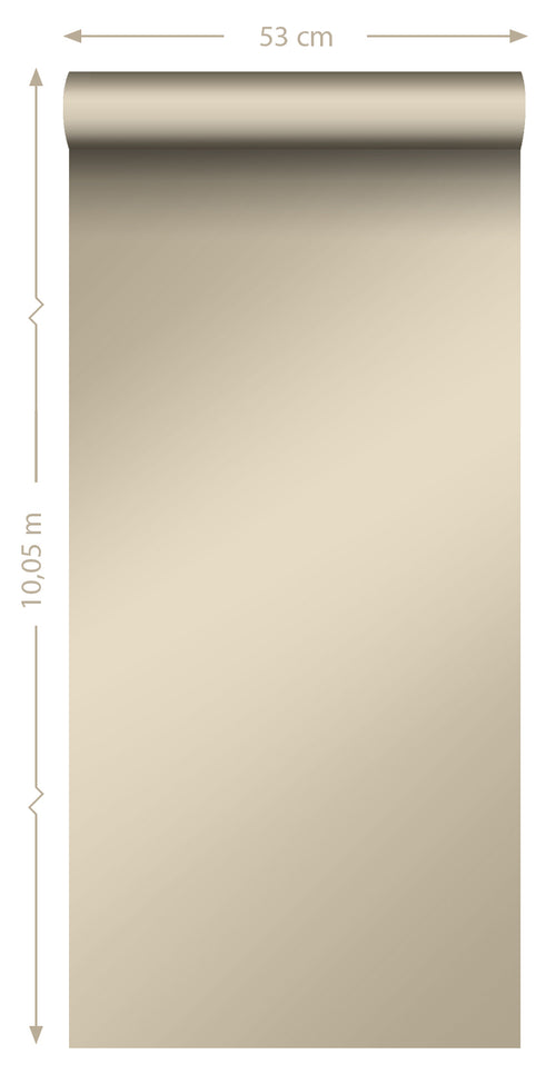 Origin Wallcoverings behang effen glanzend beige - 53 cm x 10,05 m - 345706 - vtwonen shop