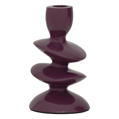 Urban Nature Culture kandelaar Tove - Prune - Ø 8x14cm - vtwonen shop