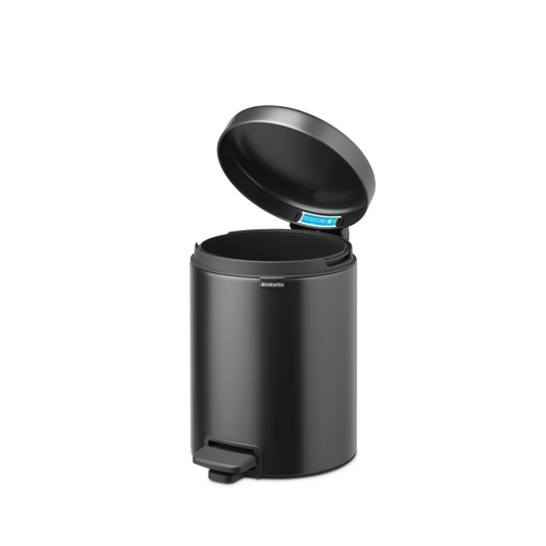 Brabantia NewIcon Pedaalemmer, 5 liter, kunststof binnenemmer - Confident Grey