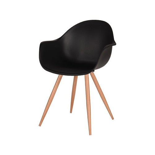 Label51 Eetkamerstoel Parma - Zwart - Zithoogte 50cm - Set van 2 - vtwonen shop