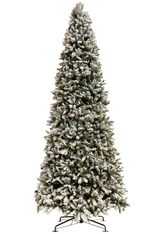 J-Line kerstboom Besneeuwd - kunststof - groen - extra large - 450 cm hoog