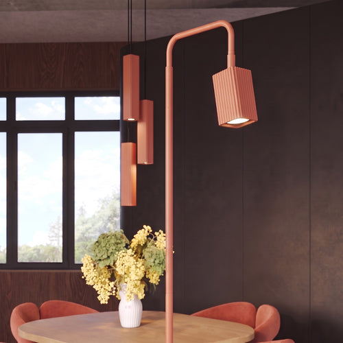 Sollux Lighting Vloerlamp RAYO 1 rode oker - 30x30x160cm