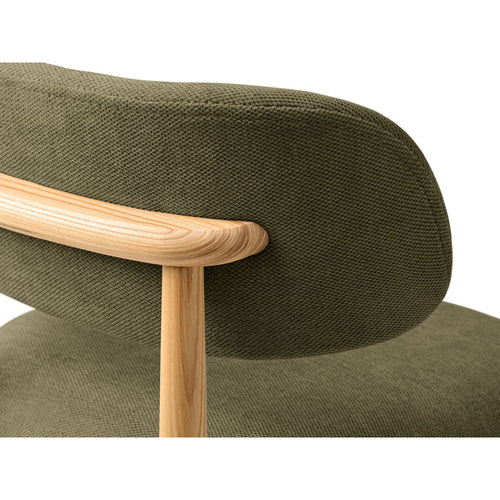 Set van 2 stoelen Evan chenille lichtgroen - 51x49.5x77cm