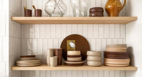 vtwonen - Ontbijtborden - Bruin - Keramiek - 23cm - Serviesset van 2 - vtwonen shop