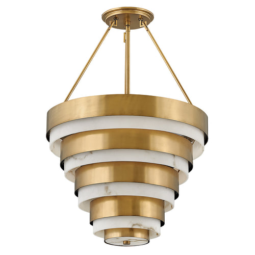 Elstead Hinkley Echelon Cilindrische hanglamp Heritage Brass