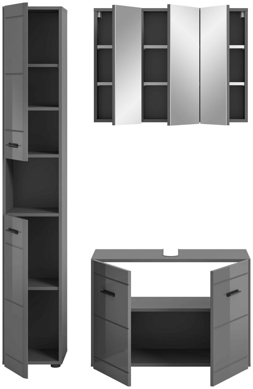 Furnilux Badkamercombinatie grijs-grijs - 125x190x34cm - vtwonen shop