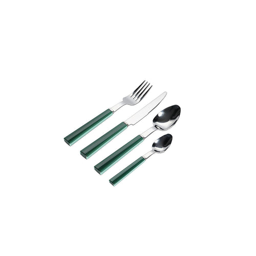 Ona - Bestekset 16-delig moss green Poppy