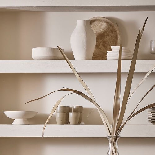 Raw Materials vaas - Chalk Sayala - créme - 20x20x33 cm - vtwonen shop