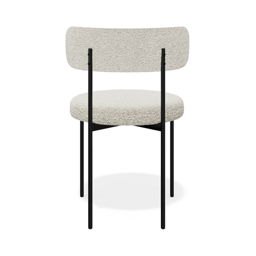 Premium Interiors - Set van 2 stoelen MUSE - bouclette crème 52cm