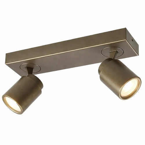 Freelight spot Razza - 2 lichts - 32  x 14   cm - brons goud