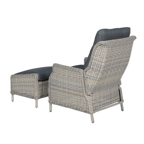 Garden Impressions loungeset Santa Rosa - Lucas vintage willow - verstelbaar