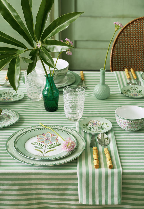 Pip Studio - Servetten Stripes - Lichtgroen - 40x40 cm - Set van 4