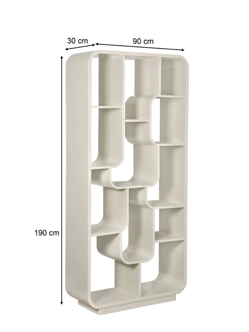 Brix kast Logan - wit - 30x90x190