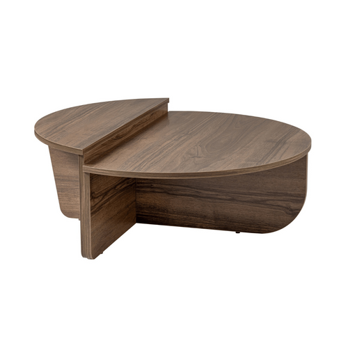 Calicosy - ORION Set van 2 salontafels - Licht hout - 90x90x35 cm