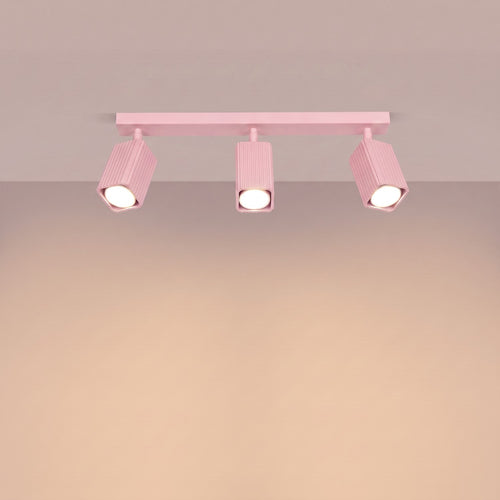 Sollux Lighting Plafondlamp RAYO 3L roze - 45x6x16,5cm