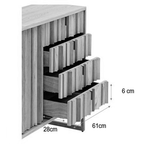 Kare Design Dressoir Concertina Nature