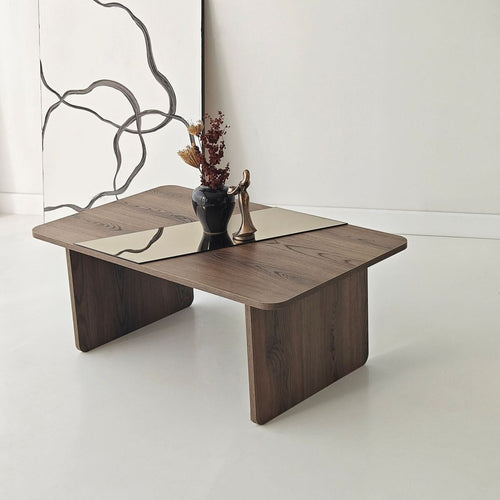 Calicosy - SOLEA Salontafel - Naturel - 100x60x40 cm