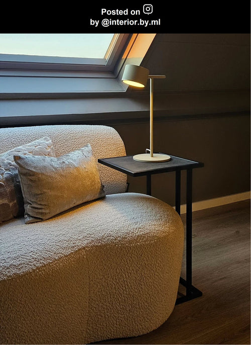 Lucide tafellamp GIAN - Geïntegreerde LED - Taupe