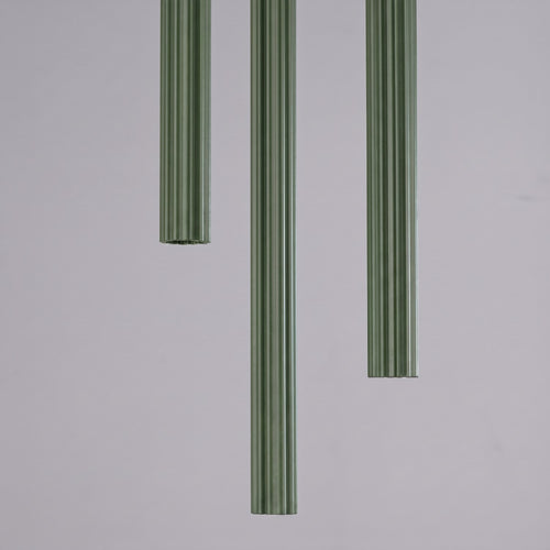 Sollux Lighting Hanglamp ARCHE 3P olijfgroen - 20x20x120cm