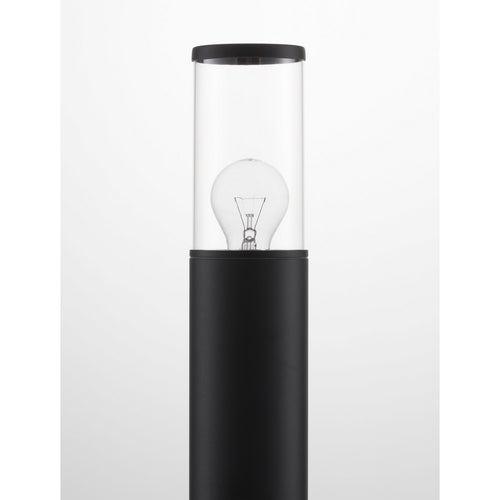 Merano Athens Buitenpaal Donkergrijs Aluminium, Heldere LED E27 IP65