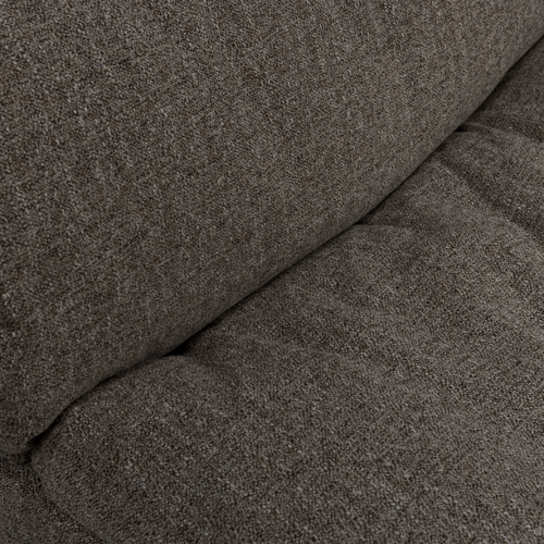 WOOOD 2-zits bank Baggy - Geweven Stof - Warmgrijs Melange -81x228x102